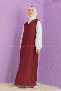 Modalamelif Duble Krep Jile Bordo