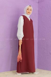 Modalamelif Duble Krep Jile Bordo