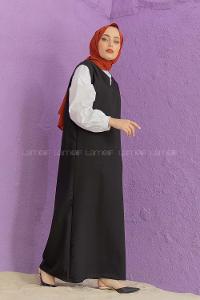 Modalamelif Duble Krep Jile Siyah