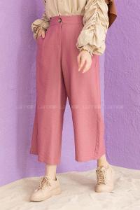 Modalamelif Bol Paça Pantolon Gül