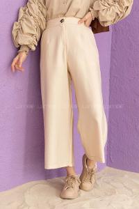 Modalamelif Bol Paça Pantolon Taş Rengi