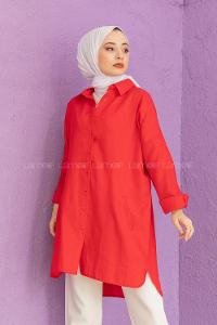 Modalamelif Boyfirend Gömlek Kırmızı