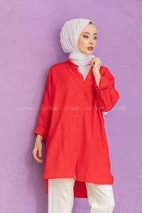 Modalamelif Boyfirend Gömlek Kırmızı