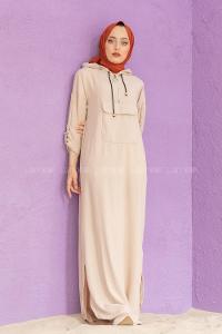 Modalamelif Kanguru Cepli Ayrobin  Elbise Taş