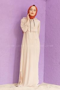 Modalamelif Kanguru Cepli Ayrobin  Elbise Taş