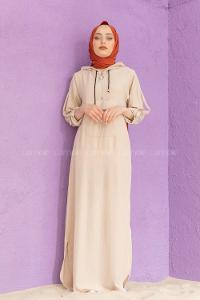 Modalamelif Kanguru Cepli Ayrobin  Elbise Taş