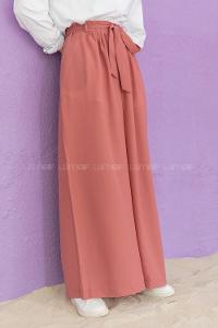 Modalamelif Kuşaklı Salaş Pantolon Gül