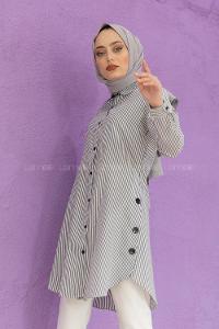 Modalamelif Tiril Yazlık Tunik Gri