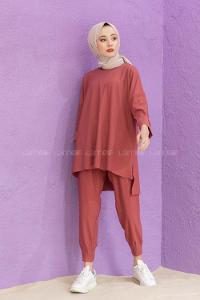 Modalamelif Düşük Kol İkili Takım Gül