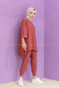 Modalamelif Düşük Kol İkili Takım Gül