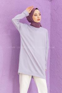 Modalamelif Düz Renk Sweat Açık Mor