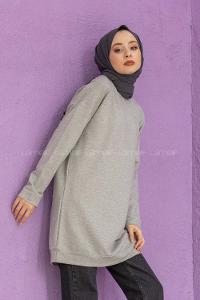 Modalamelif Düz Renk Sweat Gri
