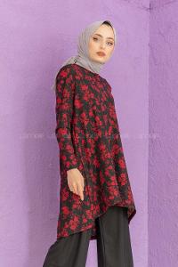 Modalamelif Papatya Desen İkili Takım  Bordo