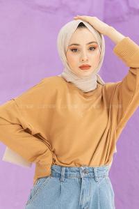 Modalamelif Vizonrengi Ağaç Kabuğu Şal