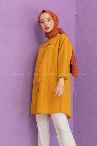 Modalamelif Hakim Yaka Gömlek Hardal Sarısı