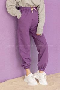 Modalamelif Bel Ve Paça Lastikli Eşofman Mor