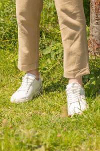 Modalamelif Düz Renk Beyaz  Spor Ayakkabı