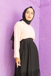 Modalamelif Ponpon Gömlek Pudra