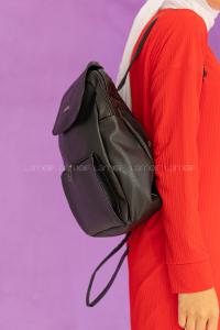 Modalamelif Kapak Kilitli Sırt Çantası Siyah