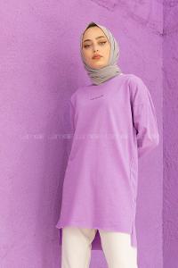Modalamelif Reserved Baskılı Tunik Lila