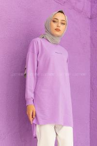 Modalamelif Reserved Baskılı Tunik Lila