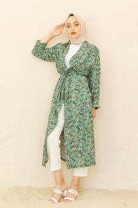 Modalamelif Otantik Kimono Pastel Yeşili