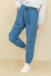 Modalamelif Bel Ve Paça Lastikli Eşofman İndigo