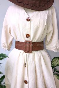 Modalamelif Dikdörtgen Tokalı Kemer Taba