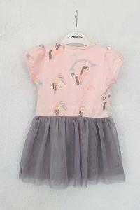 Modalamelif Kız Çocuk Unicorn Desenli Elbise