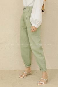 Modalamelif Yüksek Bel Balon Mom Jean Çağla