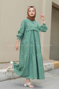 Modalamelif Hakim Yaka Kol Lastikli Çağla Yeşili