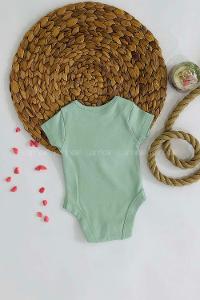 Modalamelif Kız Bebek Pamuklu Çıtçıtlı Body Mint