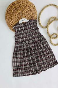 Modalamelif Kız Çocuk Ekose Elbise