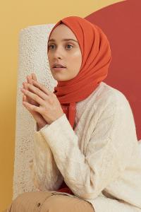 Modalamelif Oranj Caz Şal