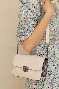 Modalamelif İki Bölmeli Eva Model Çapraz Çanta Krem