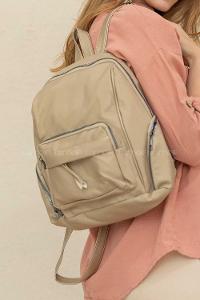 Modalamelif  Saten Sırt Çantası Gold