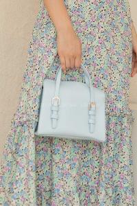 Modalamelif Toka Detaylı Çapraz Çanta Açık Mavi