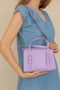 Modalamelif Toka Detaylı Çapraz Çanta Lila