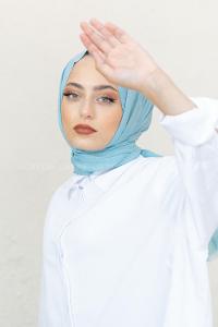 Modalamelif Bebe Mavi Pötikare Şal