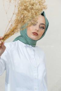 Modalamelif Çağla Yeşili Lüks Ponpon Şal