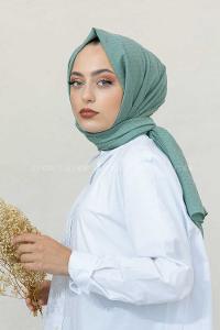 Modalamelif Çağla Yeşili Lüks Ponpon Şal