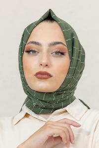 Modalamelif Çam Yeşili Line Şal
