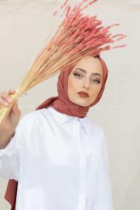 Modalamelif Gül Pembe Viola Şal