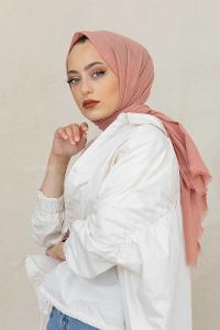 Modalamelif Gül Rengi %100 Cotton Şal