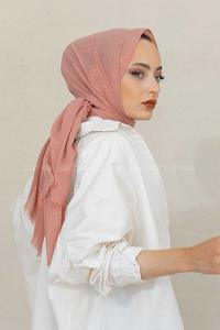Modalamelif Gül Rengi %100 Cotton Şal