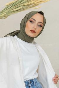 Modalamelif Haki %100 Cotton Şal