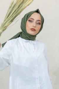 Modalamelif Haki Lüks Ponpon Şal