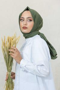 Modalamelif Haki Lüks Ponpon Şal