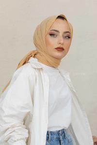 Modalamelif Hardal %100 Cotton Şal