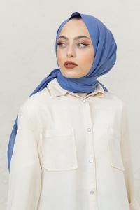 Modalamelif İndigo Pötikare Şal